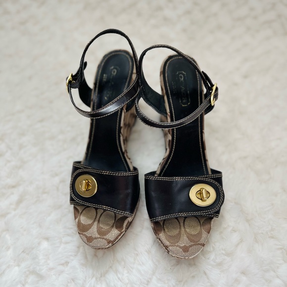 Coach Wedge Sandals - Picture 2 of 10